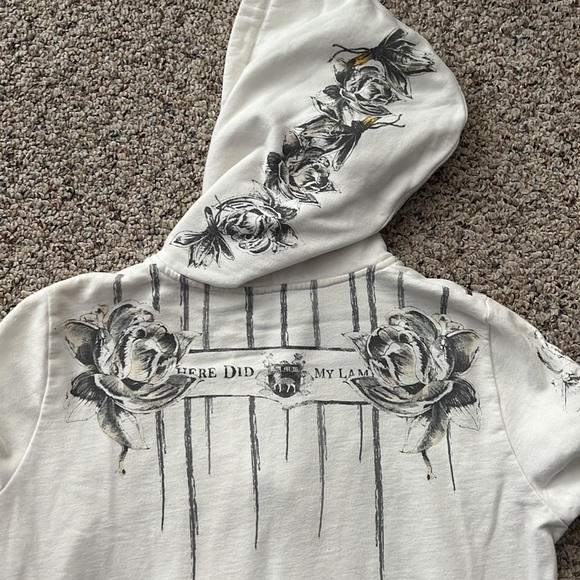 LAMB white floral hoodie - Picture 3 of 9